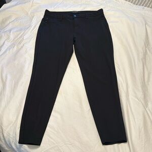 Liverpool black stretch ponte pencil leg dress pants 14/32  jean styling